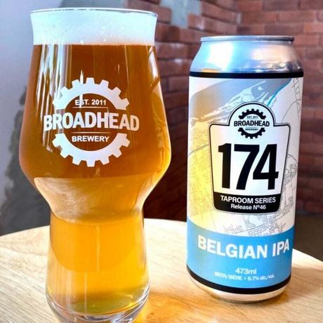 Broadhead Brewery 174 Taproom Series se poursuit avec l’IPA belge – Canadian Beer News