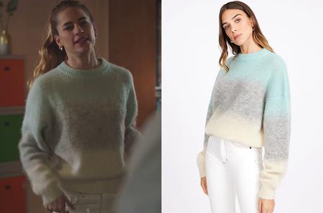 DEMAIN NOUS APPARTIENT : le pull à bandes colorées de Victoire dans l’épisode 1124