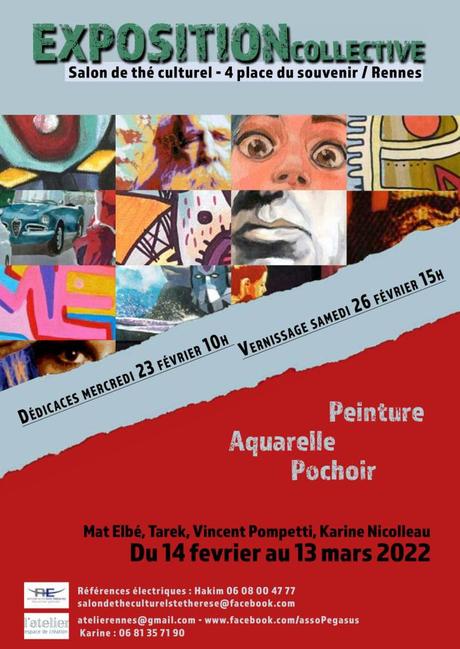 Exposition collective au Salon de thé culturel Références Électriques