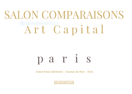 Salon Comparaisons  Art Capital  – Salon dessin peinture- a l’eau – salon des indépendants -16/20 Février 2022.