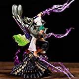 Anime One Piece Figurine Roronoa Zoro Figure Trois Couteaux Big Thousand World Collection de Figurine en PVC Land of Wano Country Modèle Figurine Décoration Gâteau Voiture Ornements 20CM