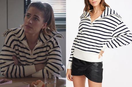 DEMAIN NOUS APPARTIENT : les pull rayés à col zippé de Victoire DEMAIN NOUS APPARTIENT : les pull rayés à col zippé de Victoire