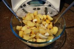 recette du jour: Salade de pommes de terre et sa vinaigrette balsamique  au thermomix de Vorwerk