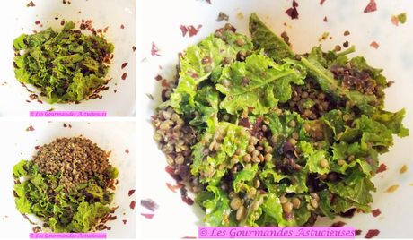 Salade de chou aux lentilles (Vegan)