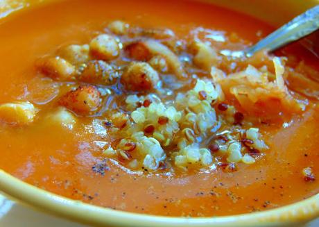 Soupe de patate douce et carotte