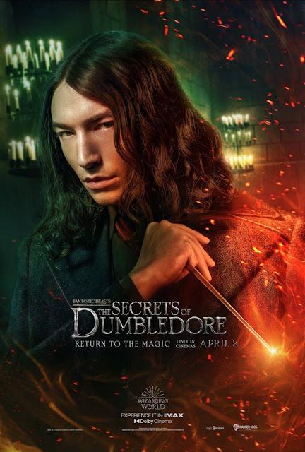 Affiches personnages US pour Les Animaux Fantastiques : Les secrets de Dumbledore de David Yates Affiches personnages US pour Les Animaux Fantastiques : Les secrets de Dumbledore de David Yates