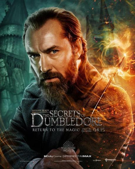Affiches personnages US pour Les Animaux Fantastiques : Les secrets de Dumbledore de David Yates Affiches personnages US pour Les Animaux Fantastiques : Les secrets de Dumbledore de David Yates