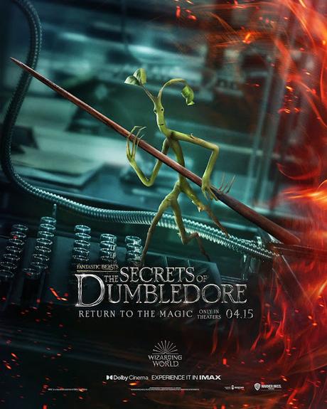 Affiches personnages US pour Les Animaux Fantastiques : Les secrets de Dumbledore de David Yates Affiches personnages US pour Les Animaux Fantastiques : Les secrets de Dumbledore de David Yates