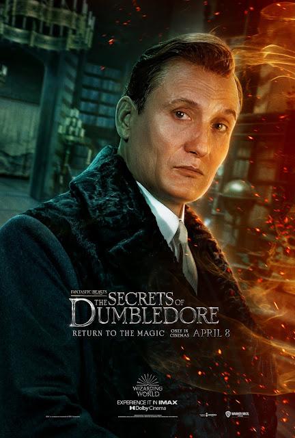 Affiches personnages US pour Les Animaux Fantastiques : Les secrets de Dumbledore de David Yates Affiches personnages US pour Les Animaux Fantastiques : Les secrets de Dumbledore de David Yates
