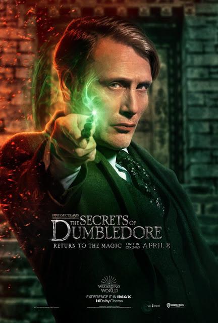 Affiches personnages US pour Les Animaux Fantastiques : Les secrets de Dumbledore de David Yates Affiches personnages US pour Les Animaux Fantastiques : Les secrets de Dumbledore de David Yates