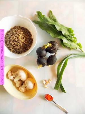 Poêlée de lentilles vertes aux radis noirs (Vegan) Poêlée de lentilles vertes aux radis noirs (Vegan)