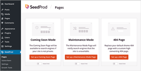 SeedProd pour le CMS WordPress