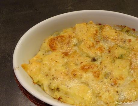 Purée d'endives gratinée au fromage aux clous de girofle