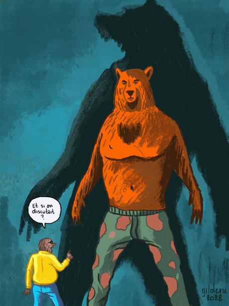La Taupe et l’Ours (comment dessiner Poutine en animal)
