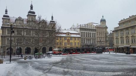 Quartier Mala Strana neige
