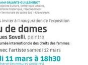 Fontenay roses exposition Hugues Savalli dames partir Mars 2022.