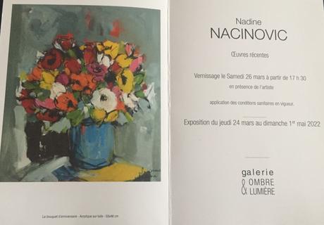 Galerie Ombre & Lumière – Venterol-(Drôme) exposition  Nadine Nacinovic- 24 Mars au 1er Mai 2022.