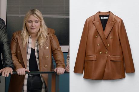 Léo Matteï, Brigade des mineurs :  le blazer à effet cuir d’Inès dans l’épisode 9×05