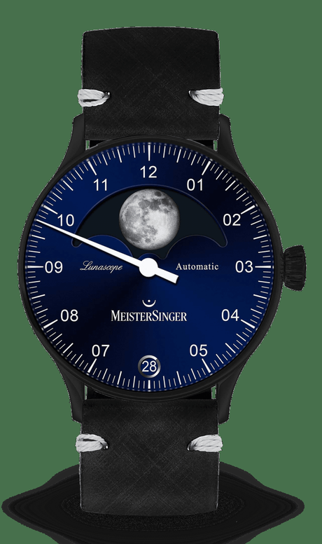 Montres MeisterSinger – Lunascope Black Line édition France – 20 exemplaires seulement