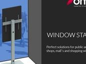 Window Stand support pour écrans dans vitrines