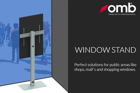 OMB Windows Stand : un support pour les écrans dans les vitrines