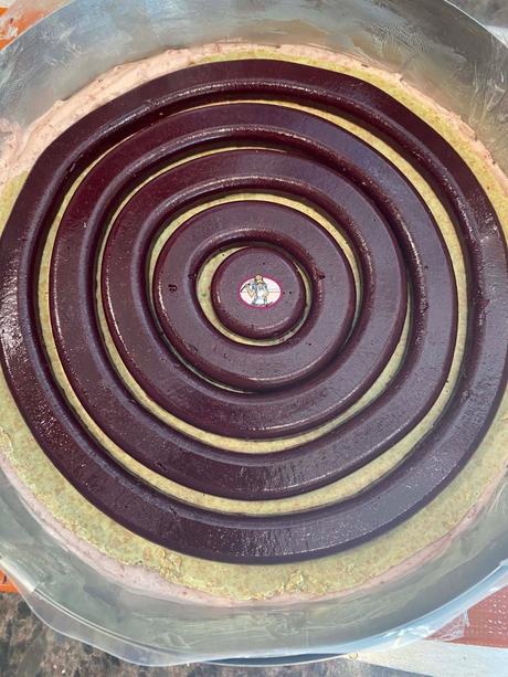 Entremets griotte et thé matcha comme au Japon. Entremets griotte et thé matcha comme au Japon.