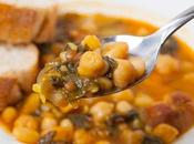 Potage pois chiches épinards