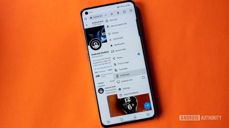 installer l'application web twitter depuis chrome