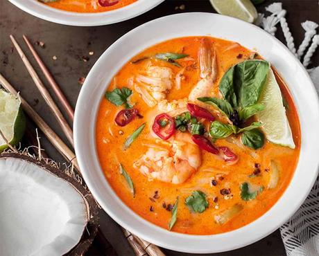 Soupe thaï aux crevettes au Thermomix : Délicieusement parfumée ! Soupe thaï aux crevettes au Thermomix : Délicieusement parfumée !