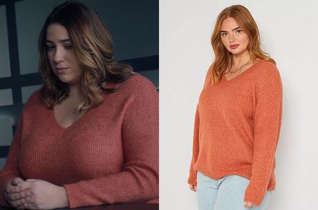 DEMAIN NOUS APPARTIENT : le pull rouille d’Audrey dans l’épisode 1144