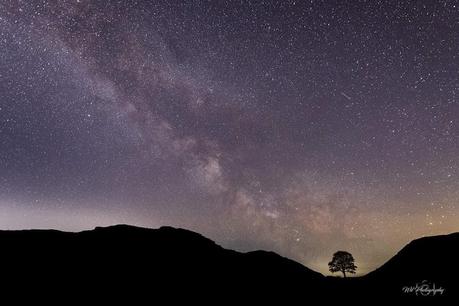 Une étoile filante plante cette photo de famille Astrophotographie au Northumberland International Dark Sky Park