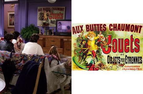 FRIENDS : l’affiche « Aux Buttes Chaumont » de l’appartement FRIENDS : l’affiche « Aux Buttes Chaumont » de l’appartement