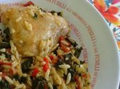 Pâtes orzo poulet tomates séchées l'huile Giada Laurentiis