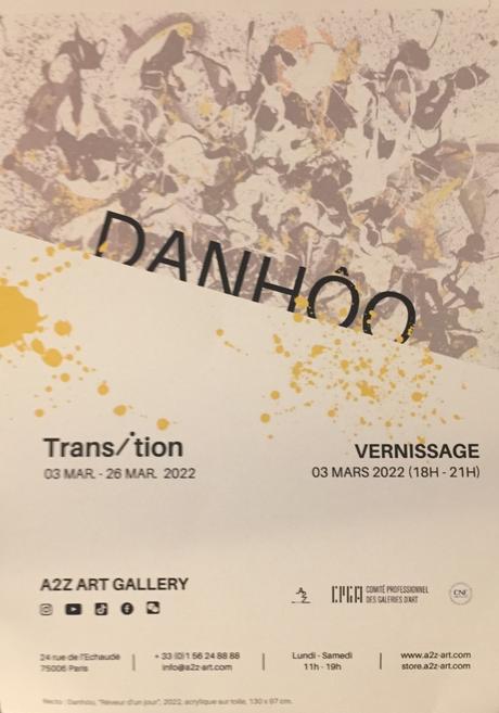Galerie A2Z Art Gallery exposition DANHOO jusqu’au 26 Mars 2022.