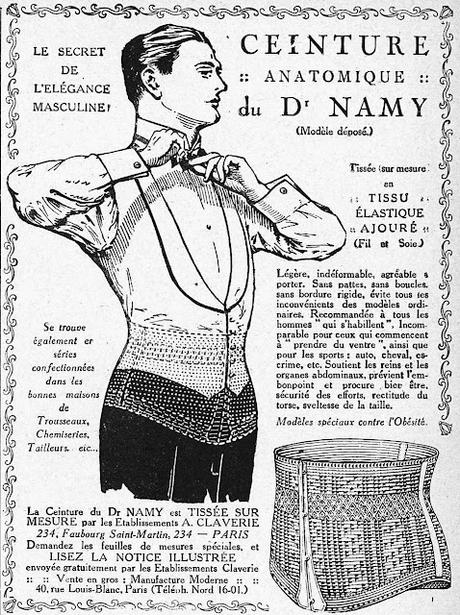 Le secret de l'élégance masculine : la ceinture anatomique, un corset à l'usage des hommes