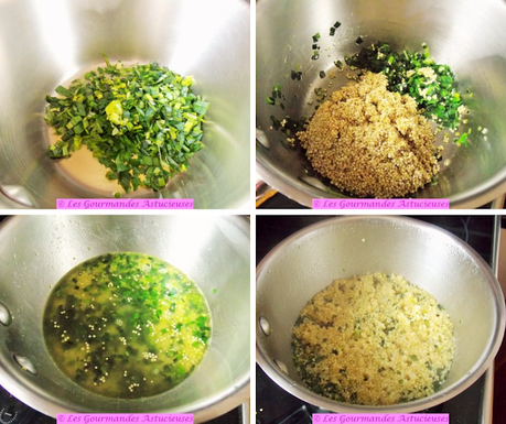 Quenelles lentilles-quinoa, écrasée d'orties et salade choux (Vegan) Quenelles lentilles-quinoa, écrasée d'orties et salade choux (Vegan)