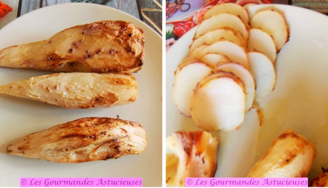 Tarte fine aux radis d'hiver et au houmous (Vegan)