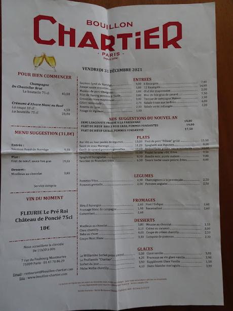 Paris - Restaurant Bouillon Chartier