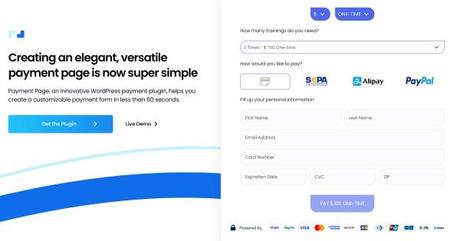 Le plugin WordPress de la page de paiement prend désormais en charge PayPal + plus de méthodes de paiement Stripe
