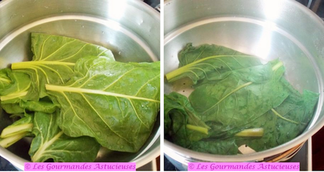 Nems de blettes au risotto et crème de champignons (sans crème) (Vegan) Nems de blettes au risotto et crème de champignons (sans crème) (Vegan)