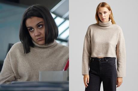 DEMAIN NOUS APPARTIENT : le col roulé sable de Noor dans l’épisode 1151