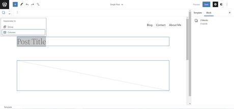 Comment créer un en-tête de publication unique à deux colonnes avec l’éditeur de site WordPress – WP Tavern Comment créer un en-tête de publication unique à deux colonnes avec l’éditeur de site WordPress – WP Tavern