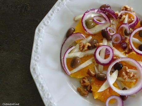 Salade d'oranges sanguines et fenouil