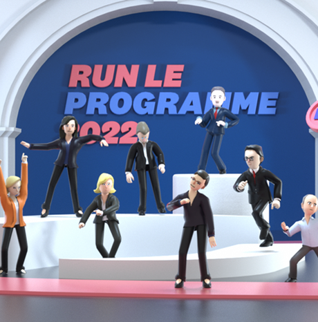 #GAMING -  GRATUIT - Run le Programme  : un jeu vidéo pour découvrir le programme des candidats à la présidentielle de façon ludique !