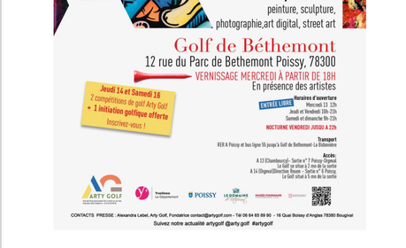 Exposition ARTY GOLF – à Poissy – Ugolf Béthemont – 13/17 Avril 2022 –