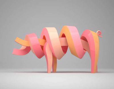 Sculptures d'animaux 3D de Lee Sangsoo Sculptures d'animaux 3D de Lee Sangsoo