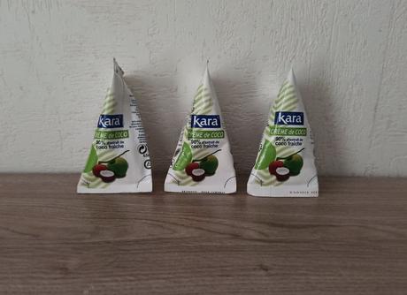 Lots de 3 berlingots de crème de coco KARA