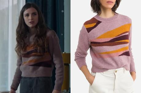 DEMAIN NOUS APPARTIENT : le pull multicolore de Garance dans l’épisode 1152