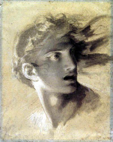 Pierre-Paul Prud´hon - Tête de la Vengeance divine.