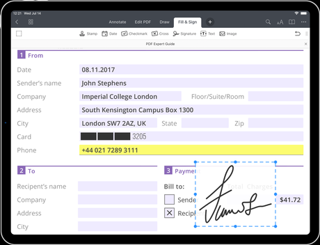 comment remplir un formulaire pdf sur smartphone